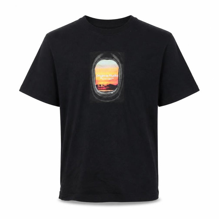 Jack & Jones Boys Black Graphic T-Shirt 12 Years Regular Fit Cotton