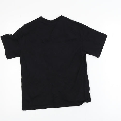 Jack & Jones Boys Black Graphic T-Shirt 12 Years Regular Fit Cotton
