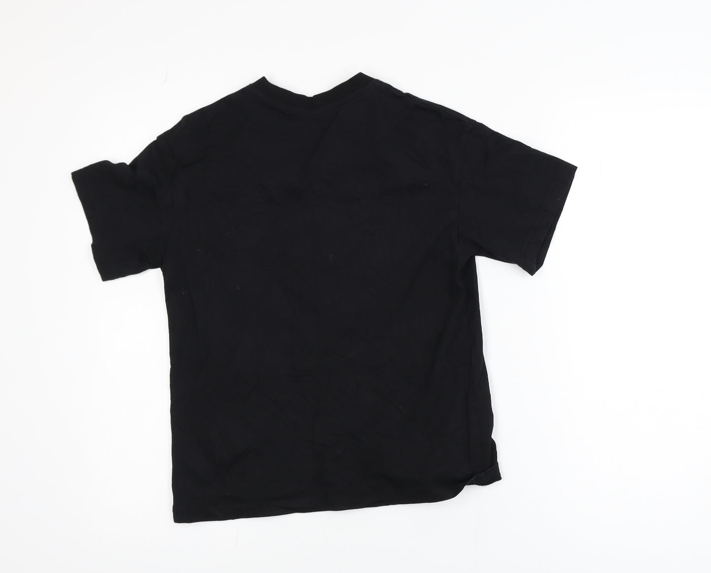 Jack & Jones Boys Black Graphic T-Shirt 12 Years Regular Fit Cotton