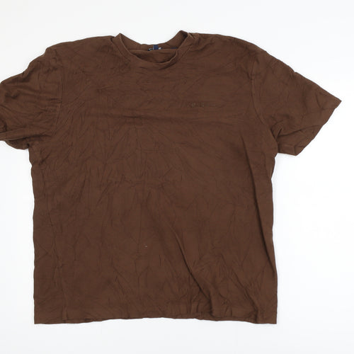 Ben Sherman Unisex Brown XL Basic Cotton T-Shirt