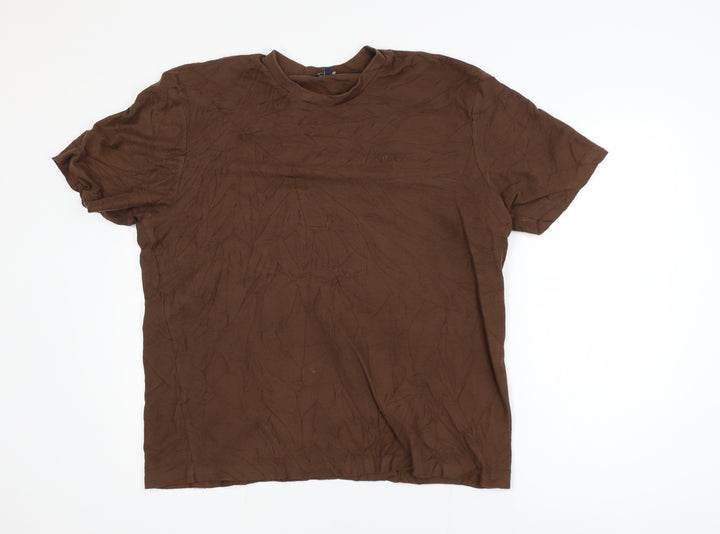 Ben Sherman Unisex Brown XL Basic Cotton T-Shirt