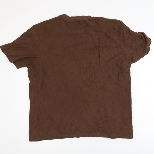 Ben Sherman Unisex Brown XL Basic Cotton T-Shirt