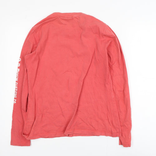 Crew Clothing Co. Women's Red Long Sleeve Cotton T-Shirt Size 12