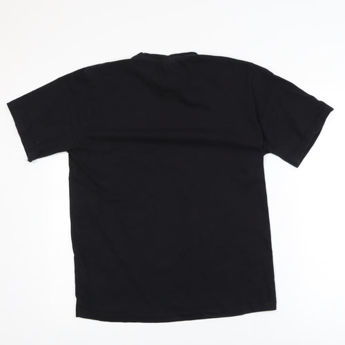 Ghostbusters Men Black Small Crew Neck Graphic Cotton T-Shirt