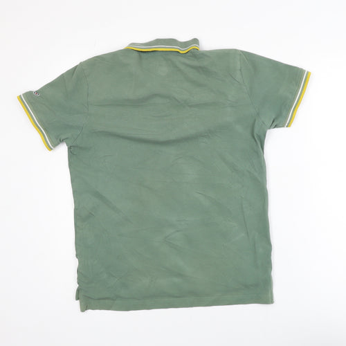 Lambretta Men’s Green Polo Shirt Small Classic Cotton Retro Style