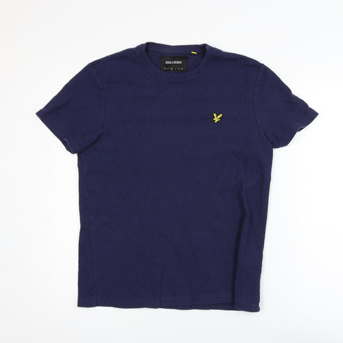 Lyle & Scott Men's Blue Cotton Crew Neck T-Shirt Size M