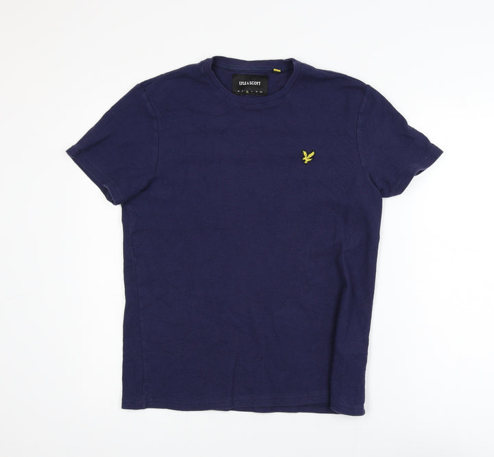 Lyle & Scott Men's Blue Cotton Crew Neck T-Shirt Size M