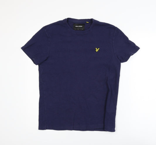Lyle & Scott Men's Blue Cotton Crew Neck T-Shirt Size M