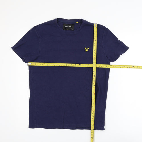 Lyle & Scott Men's Blue Cotton Crew Neck T-Shirt Size M