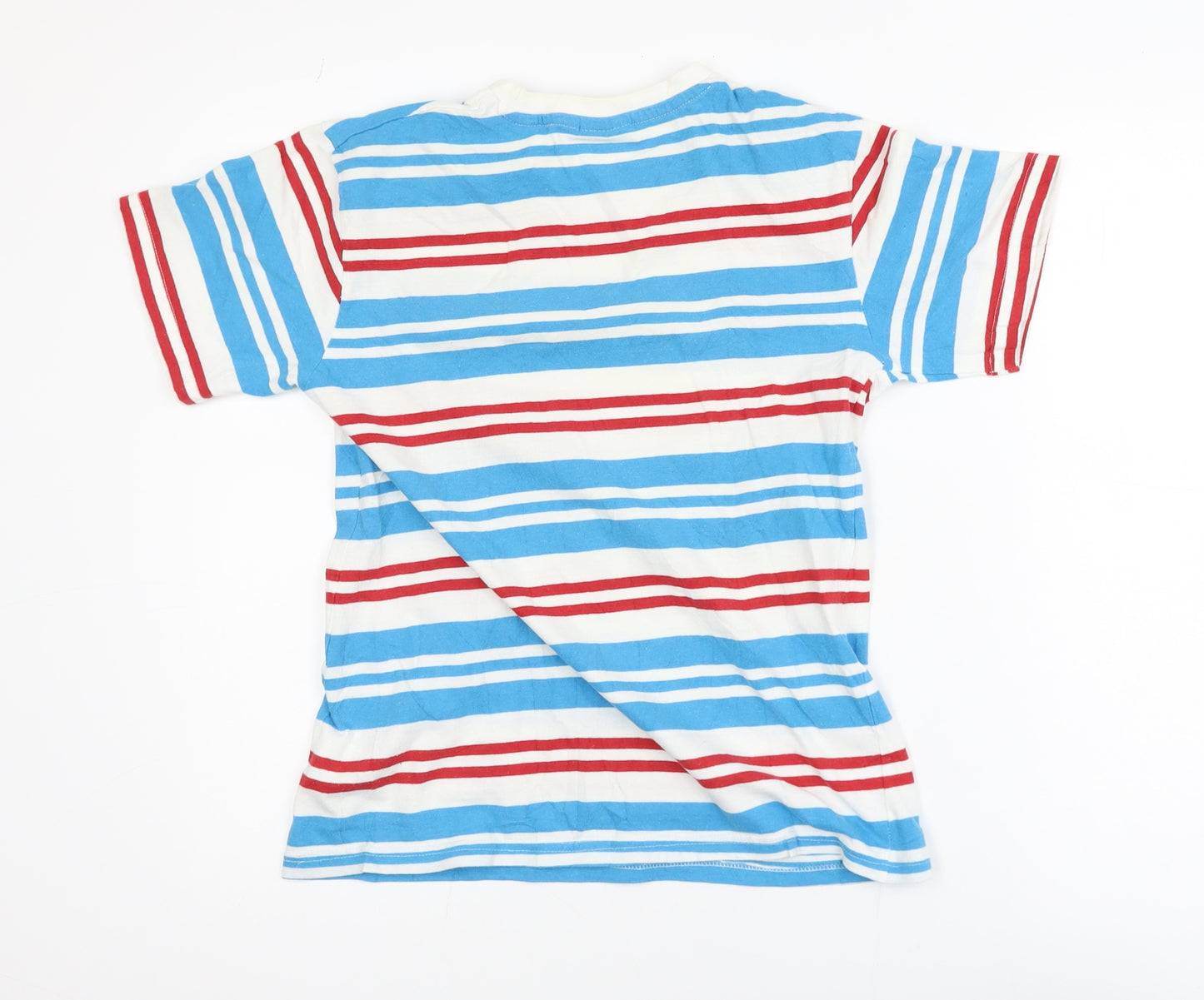Lee Cooper Boys Multicoloured Striped Cotton Blend T-Shirt 13 Years
