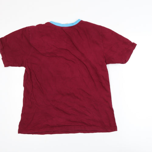West Ham United Boys Red Small V-Neck Short Sleeve Football T-Shirt
