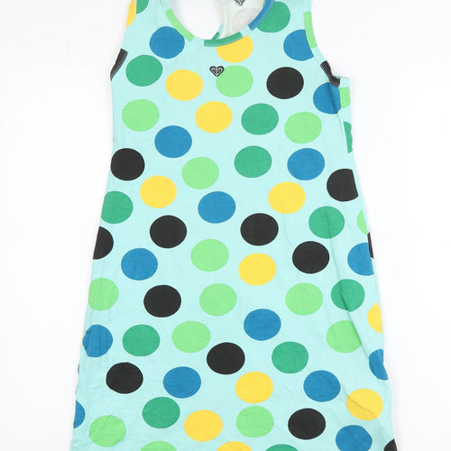 Roxy Girl Multicoloured Polka Dot Sleeveless Tank Dress Size 16