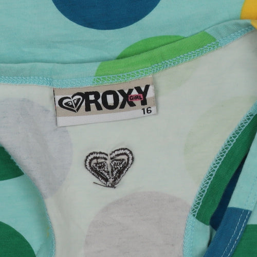 Roxy Girl Multicoloured Polka Dot Sleeveless Tank Dress Size 16