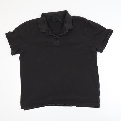 Label Lab Men’s Black XL Cotton Short Sleeve Polo Shirt