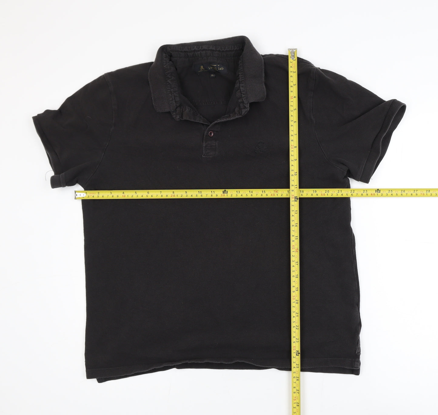 Label Lab Men’s Black XL Cotton Short Sleeve Polo Shirt