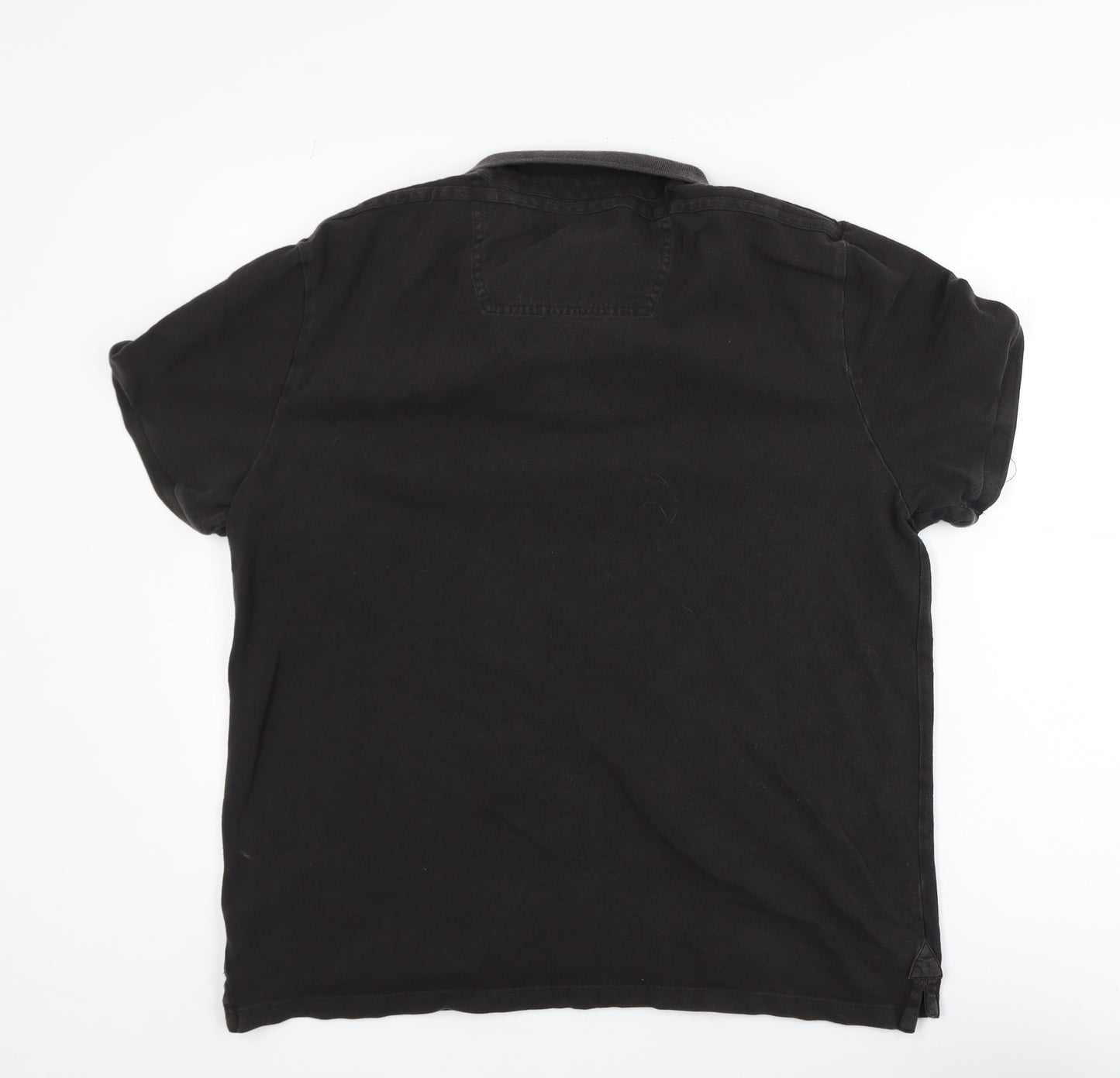 Label Lab Men’s Black XL Cotton Short Sleeve Polo Shirt