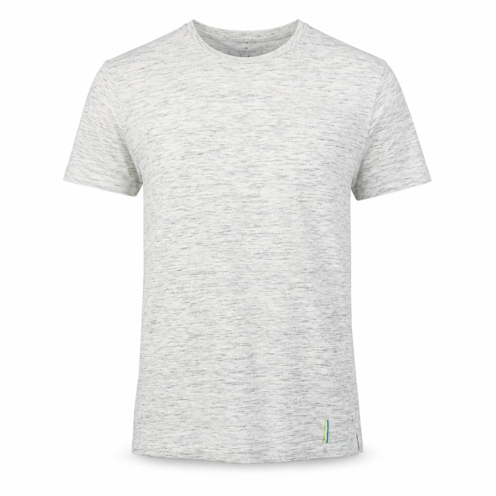 Front view of Larsson & Co Men’s Grey Short Sleeve Crew Neck T-Shirt, size L