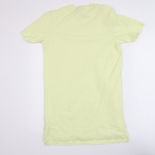 Adidas Womens Yellow XS Basic Short Sleeve Cotton T-Shirt
