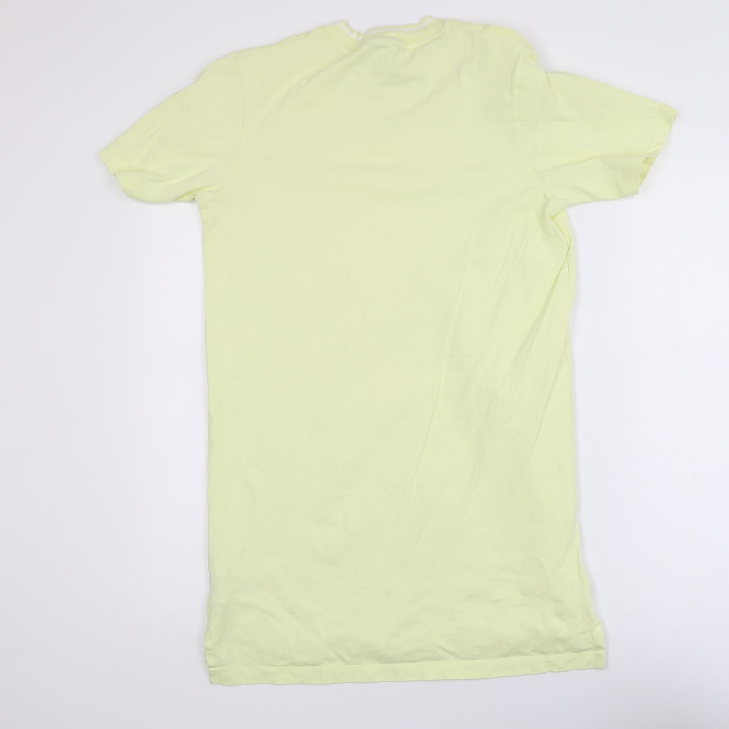 Adidas Womens Yellow XS Basic Short Sleeve Cotton T-Shirt