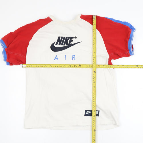 Nike Boys Multicoloured Air Logo T-Shirt M Short Sleeve Cotton Sports Top