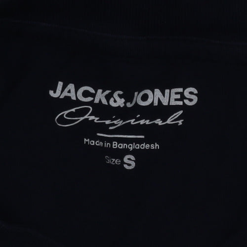 Jack & Jones Originals Men's Navy Blue Cotton T-Shirt Size S