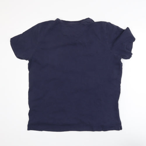 Oxford Company Men's Blue Graphic Regular Fit T-Shirt L
