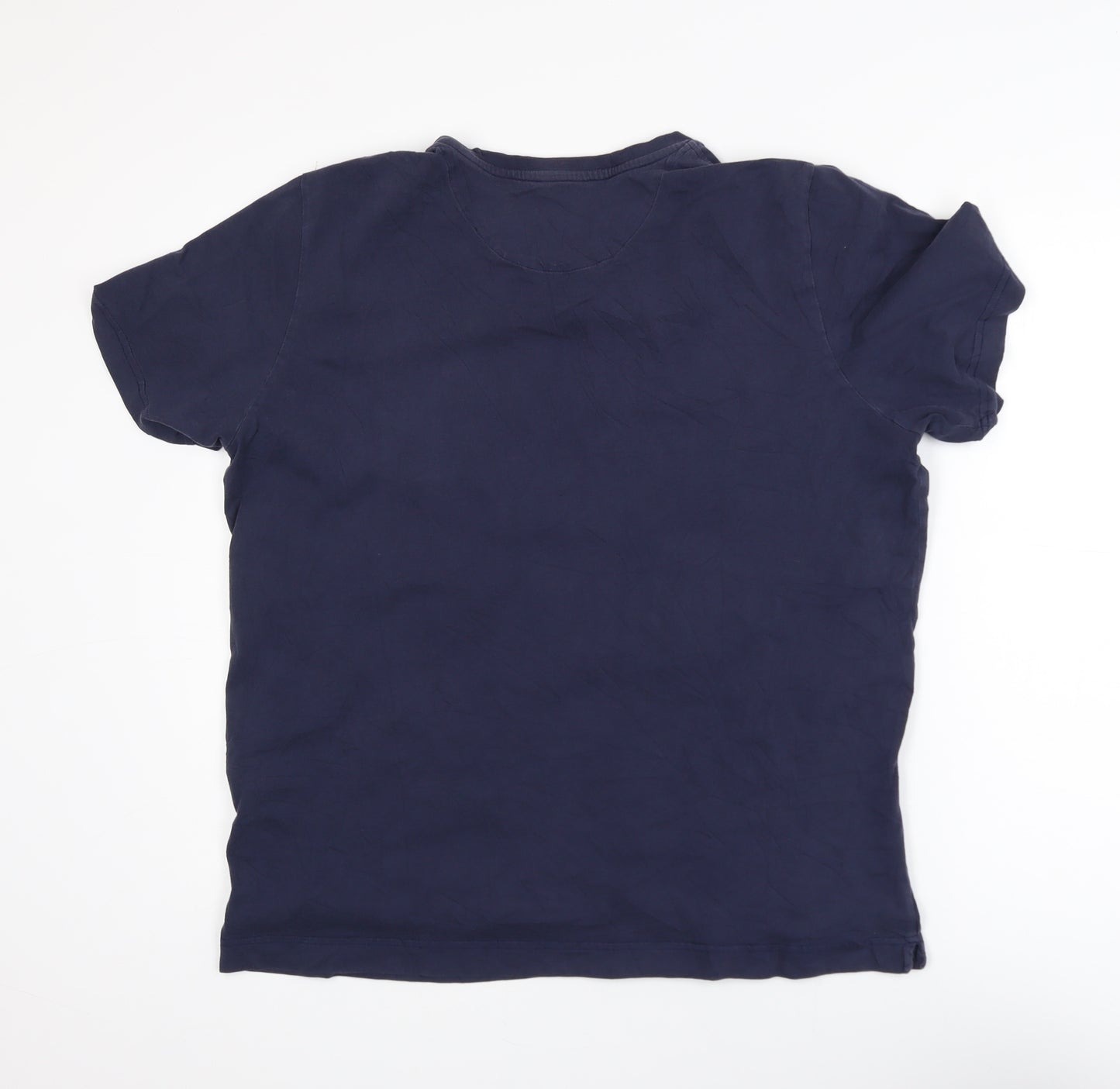 Oxford Company Men's Blue Graphic Regular Fit T-Shirt L
