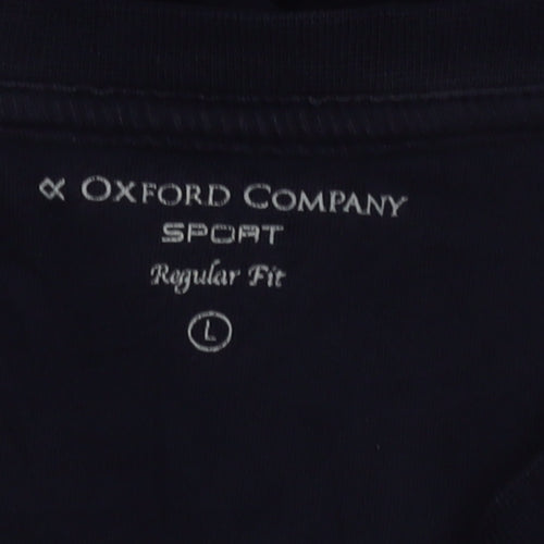 Oxford Company Men's Blue Graphic Regular Fit T-Shirt L