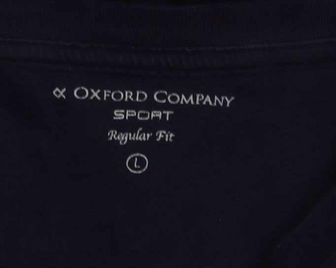 Oxford Company Men's Blue Graphic Regular Fit T-Shirt L