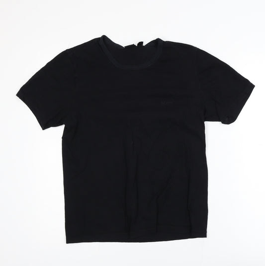 Hugo Boss Men's Black Cotton Jersey Short Sleeve Regular Fit T-Shirt M
