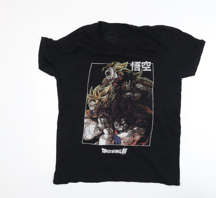 Dragon Ball Super Men’s Black Medium Crew Neck Graphic T-Shirt