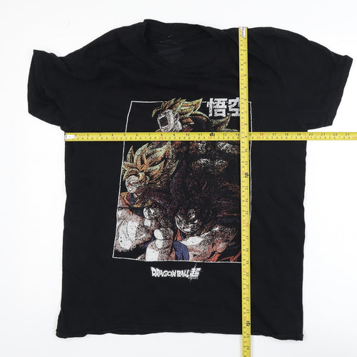 Dragon Ball Super Men’s Black Medium Crew Neck Graphic T-Shirt