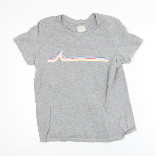 Saltrock Girls Grey Rainbow Graphic T-Shirt 16 Years Cotton Blend