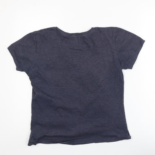 Saltrock Girls Blue Graphic Print Cotton T-Shirt 9-10 Years Regular Fit