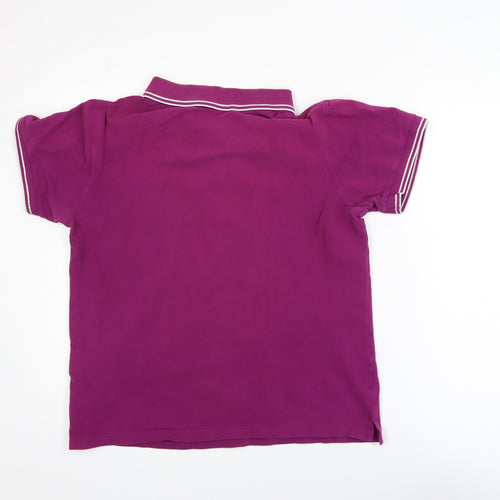 Lyle & Scott Men's Purple Cotton Polo Shirt Size M