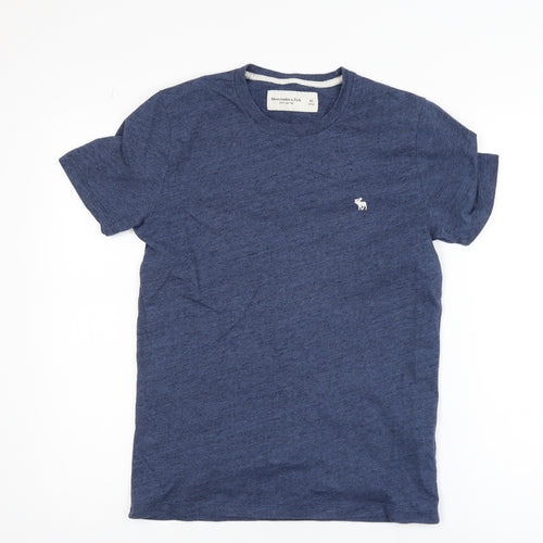 Abercrombie & Fitch Mens Blue XS Crew Neck Soft Jersey T-Shirt