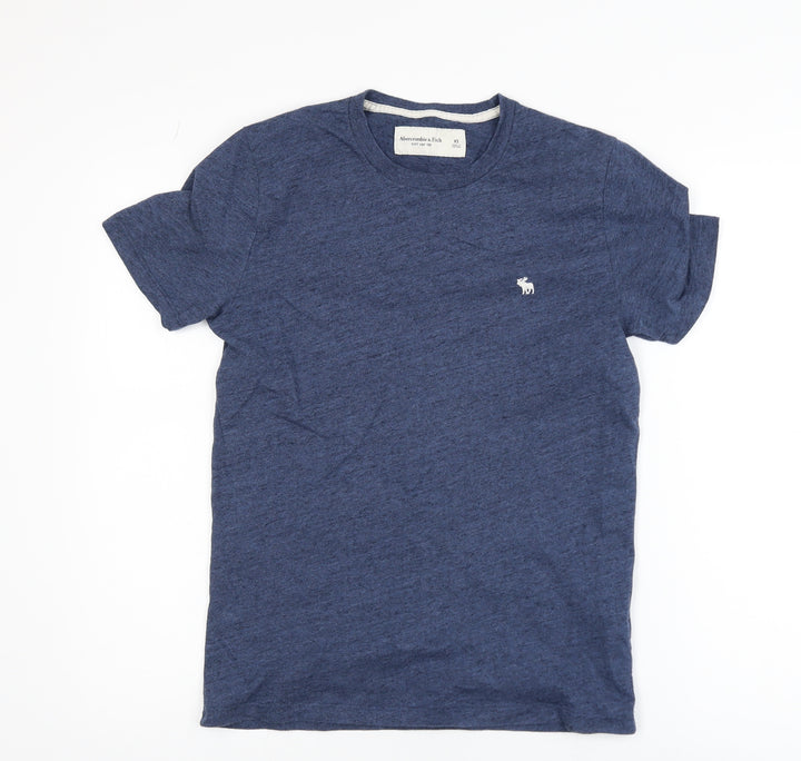 Abercrombie & Fitch Mens Blue XS Crew Neck Soft Jersey T-Shirt