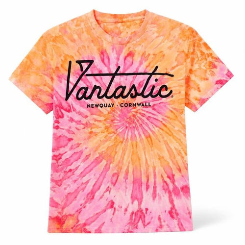 Gildan Womens Multicoloured Tie-Dye Cotton Short Sleeve T-Shirt Size S