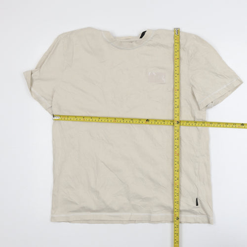 Calvin Klein Men's Beige Cotton Crew Neck XL T-Shirt