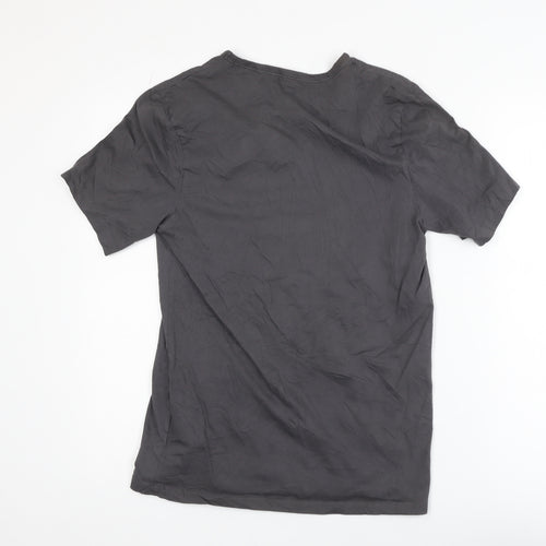 Hugo Boss Men's Grey Crew Neck Cotton Short Sleeve T-Shirt M