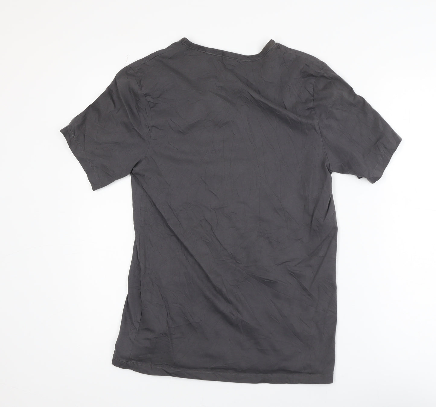 Hugo Boss Men's Grey Crew Neck Cotton Short Sleeve T-Shirt M