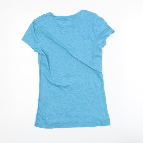 Jack Wills Women's Blue Cotton Slim Fit T-Shirt UK 8