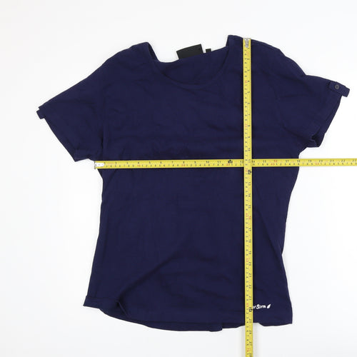 Peter Storm Unisex Blue Cotton Crew Neck Short Sleeve T-Shirt XL
