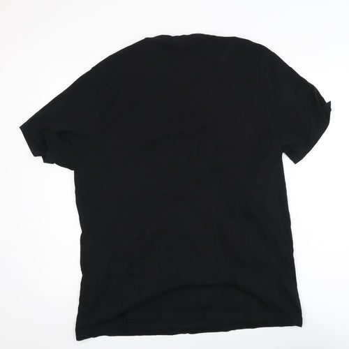 Everlast Men's Black XL Sports Graphic T-Shirt Crew Neck Cotton