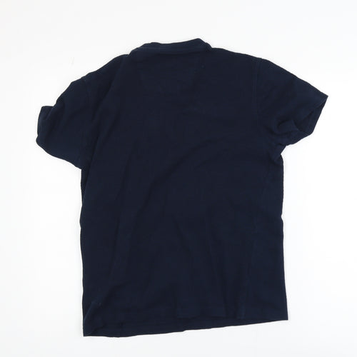 Peter Werth Men's Navy Blue Cotton Crew Neck Short Sleeve T-Shirt M