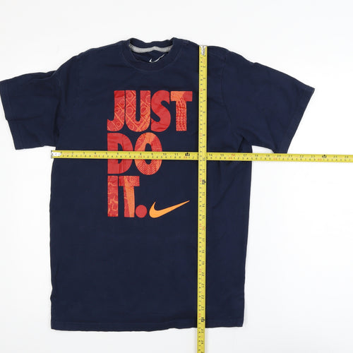 Nike Teens Blue XL Graphic Just Do It Sports T-Shirt