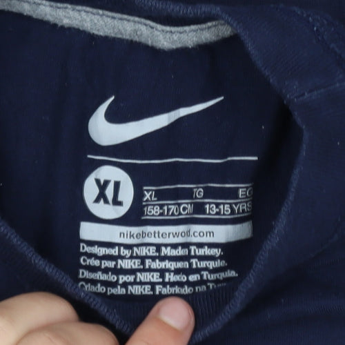 Nike Teens Blue XL Graphic Just Do It Sports T-Shirt