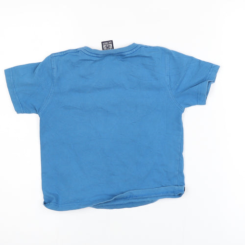 Saltrock Boys Blue Graphic Short Sleeve Cotton T-Shirt 4-5 Years