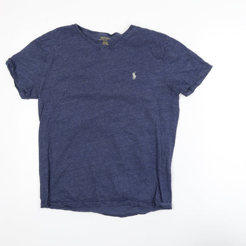Polo Ralph Lauren Men's Blue V-Neck Short Sleeve T-Shirt Size S