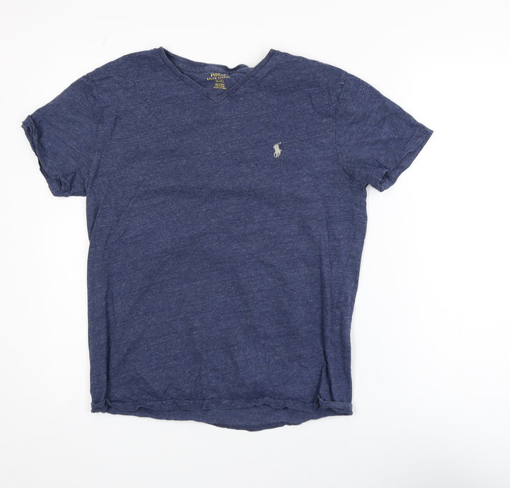 Polo Ralph Lauren Men's Blue V-Neck Short Sleeve T-Shirt Size S